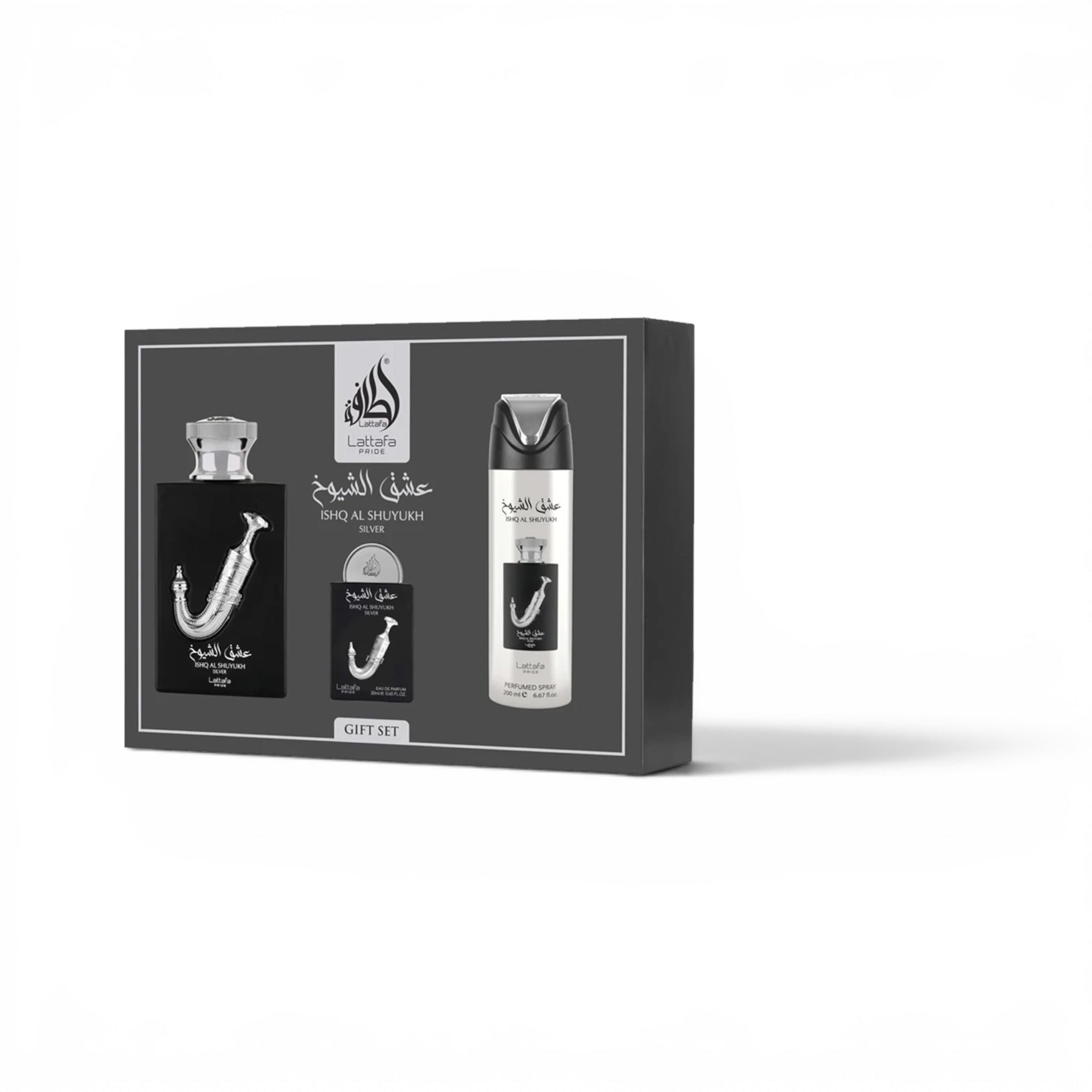 Ishq Al Shuyukh Silver Gif Set Lattafa